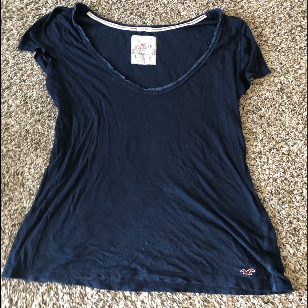 Navy Blue Hollister Shirt